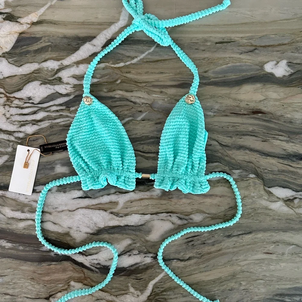Turquoise Bikini Top - Picture 1 of 2